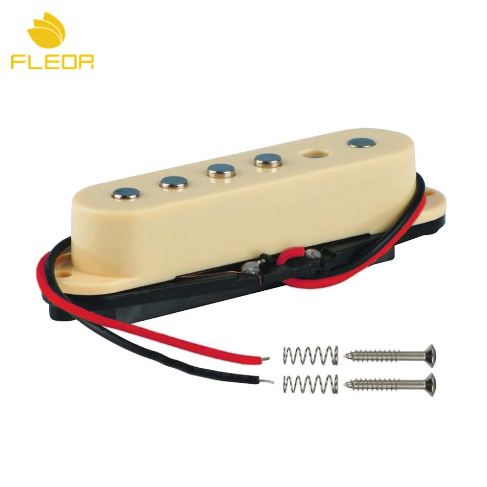 FLEOR Ceramic Staggered Pole Guitar Single Coil Pickup Neck