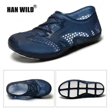 HAN WILD/ г.; Летняя мужская обувь для улицы; легкая дышащая сетчатая пляжная обувь; быстросохнущая обувь для плавания по тепу; рыболовная сеть для воды