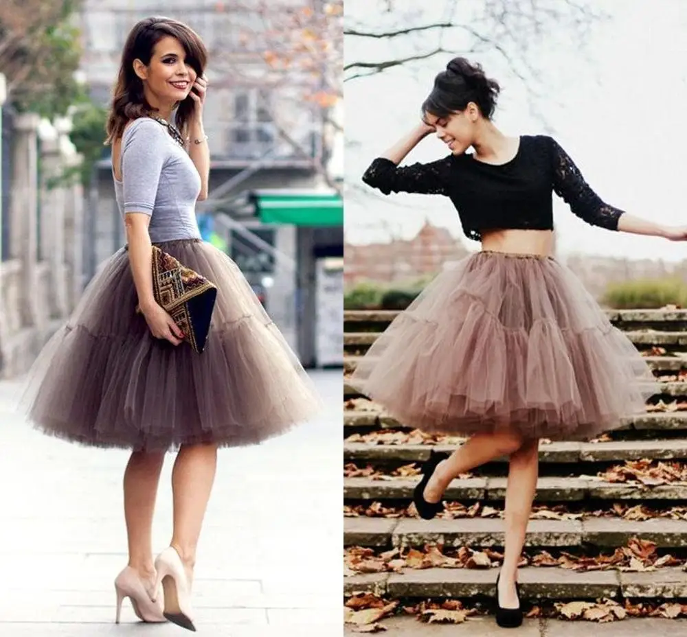

2019 Hot Sale Short Petticoats Skirts 6 Layers Underskirt For Prom Evening Dresses Crinoline Petticoat Rockabilly
