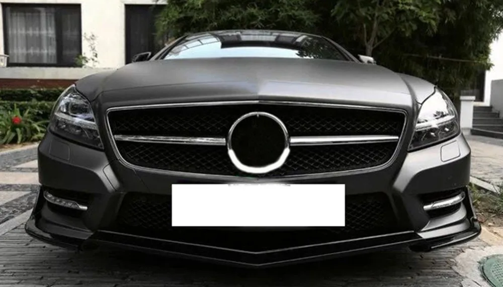 Углеродное волокно гоночный передний бампер спойлер для Benz W218 CLS63 AMG 2011-2013