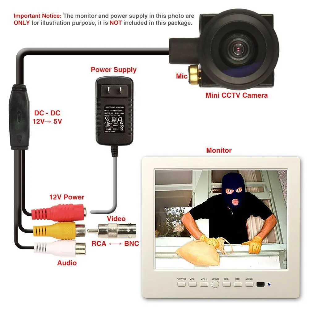 Камера видеонаблюдения 1/3 Sony CCD 1000TVL 1 8 мм широкоугольный HD с аудио микрофоном|camera