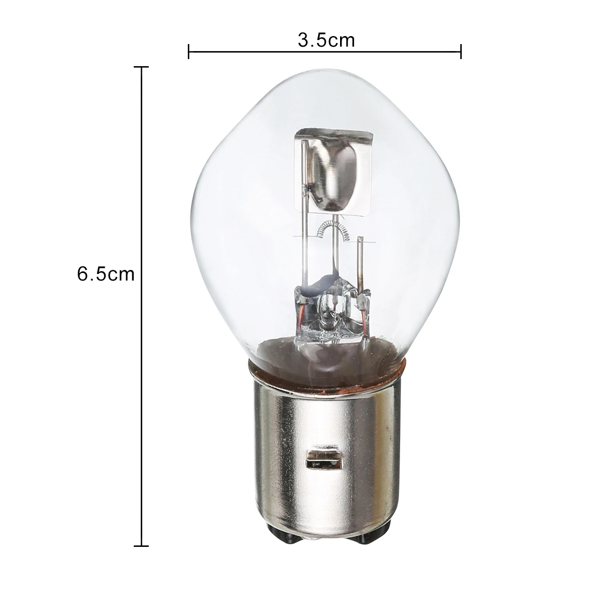 1pc Motorcycle Headlight Bulb 12V 35W 10A B35 BA20D White Motorcycle ATV Moped Scooter Headlight Bulb High brightness