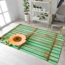 LB коврики для подсолнуха деревянные забор ковры для детей Детская домашняя гостиная Нескользящая спальня прихожая Йога Кухня Дверь коврики для ванной