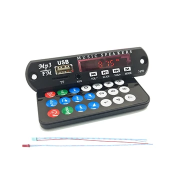 

Car Digital LED 12V Auto MP3 Player Sound Modification Decoder Board Panel Support FM Radio USB Remote Display Memory Function
