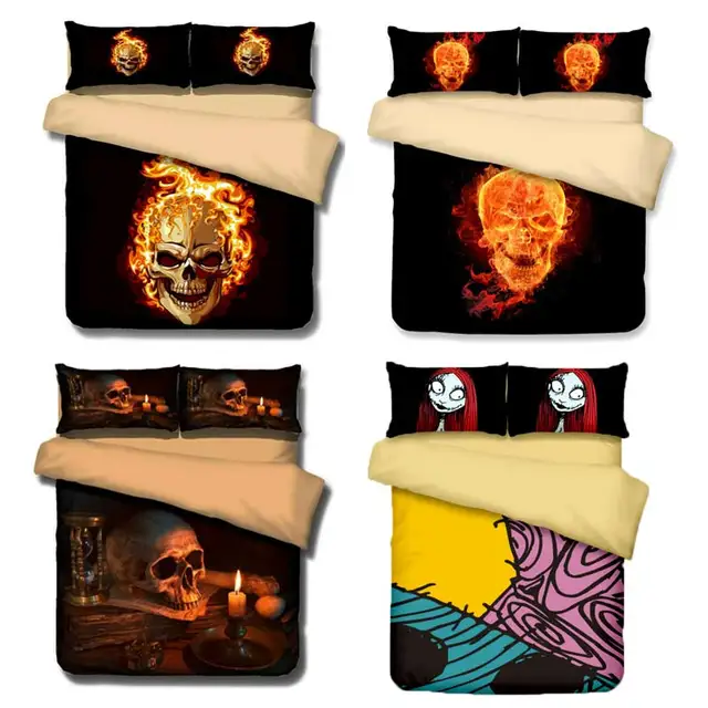 Special Price New Unique Design 3D Skull Bedding Sets Sugar Skulls Duvet Cover Bedding Sets RU US Europe Twin Queen King Size Beddings Special Price New Unique Design 3D Skull Bedding Sets Sugar Skulls Duvet Cover Bedding Sets RU US Europe Twin Queen King Size Beddings