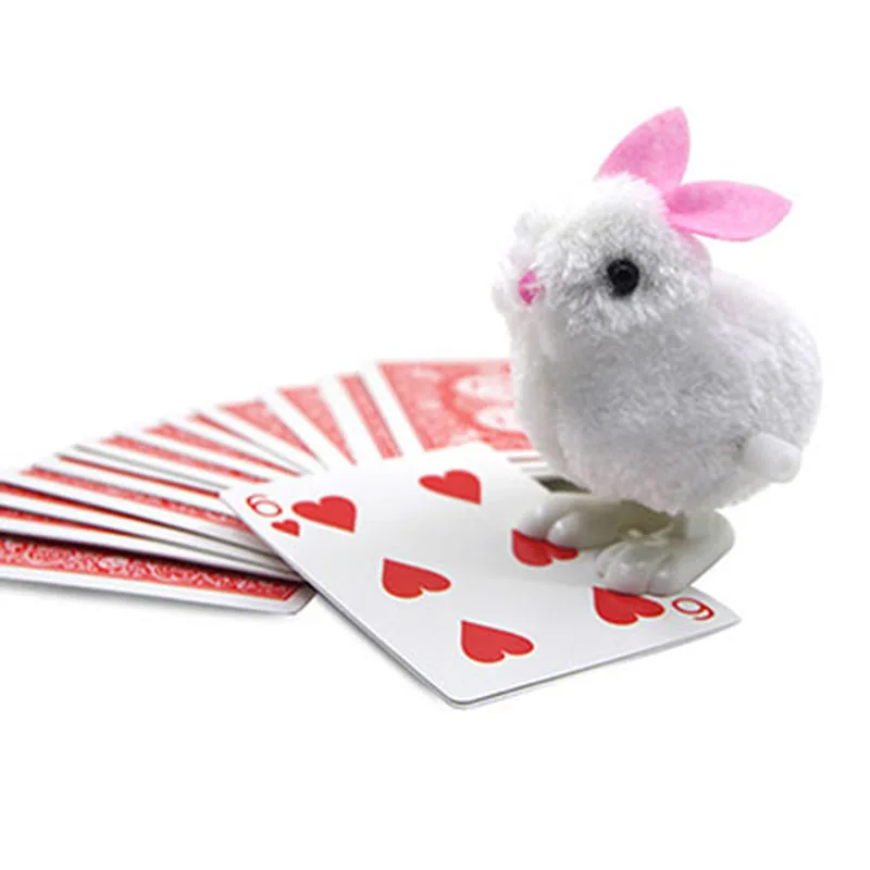 

Smart Rabbit Magic Tricks Rabbit Jumps To The Chosen Card Magia Close Up Illusion Gimmick Props Comedy