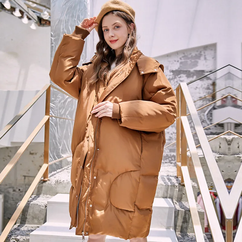 Women Winter Duck Down Coat Jacket Women Large White Duck