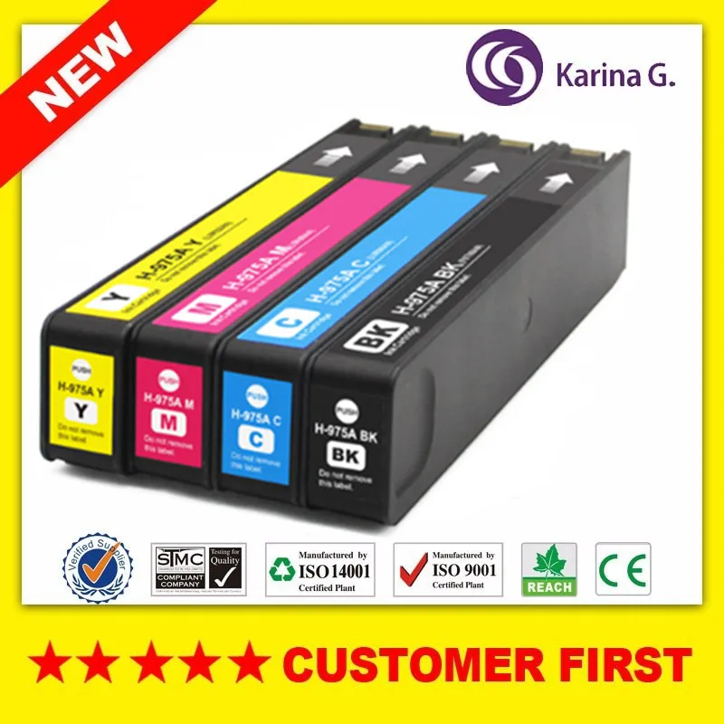 

Replacement ink cartridge For HP975 HP975A Compatible For HP PageWide 352dw/377dw/dn/452dw/452dn/477dn/477dw/552dw/577dw etc.