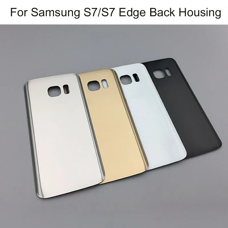 Стекло задняя запасной корпус для samsung Galaxy S7 G930F G930A батарея чехол Замена для samsung S7 edge G935F