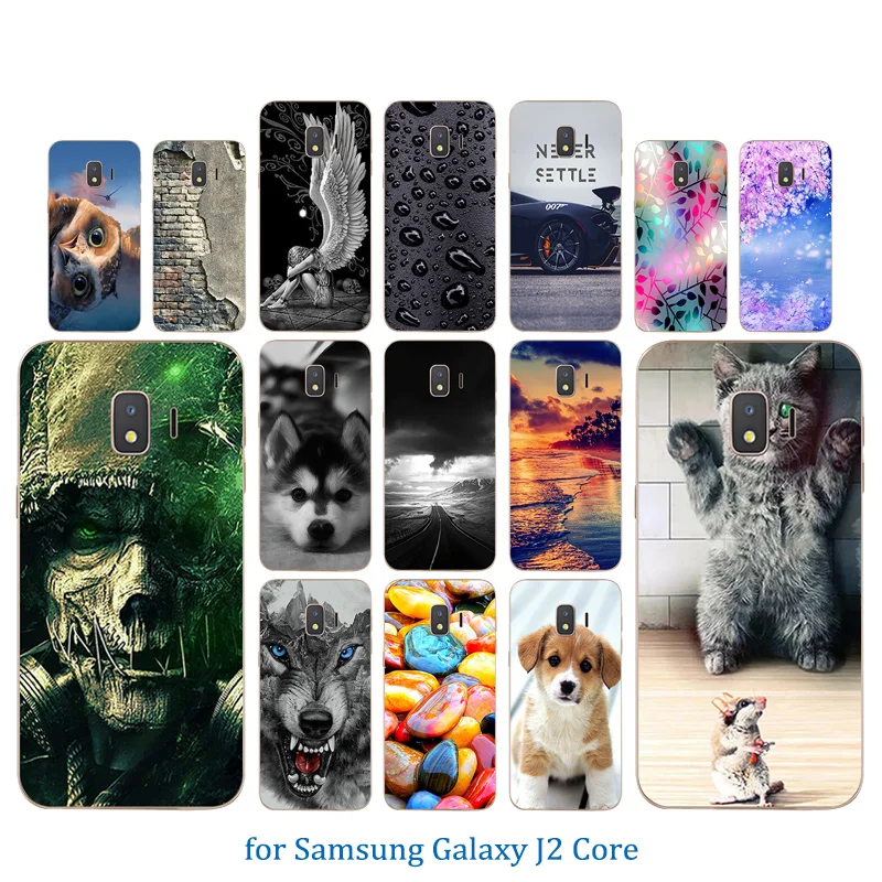 Luxury Anti Knock for Coque Samsung J2 Core Soft Phone Case 5 inch Capa Galaxy SM-J260F Silicone Full Transparent Back Cover |
