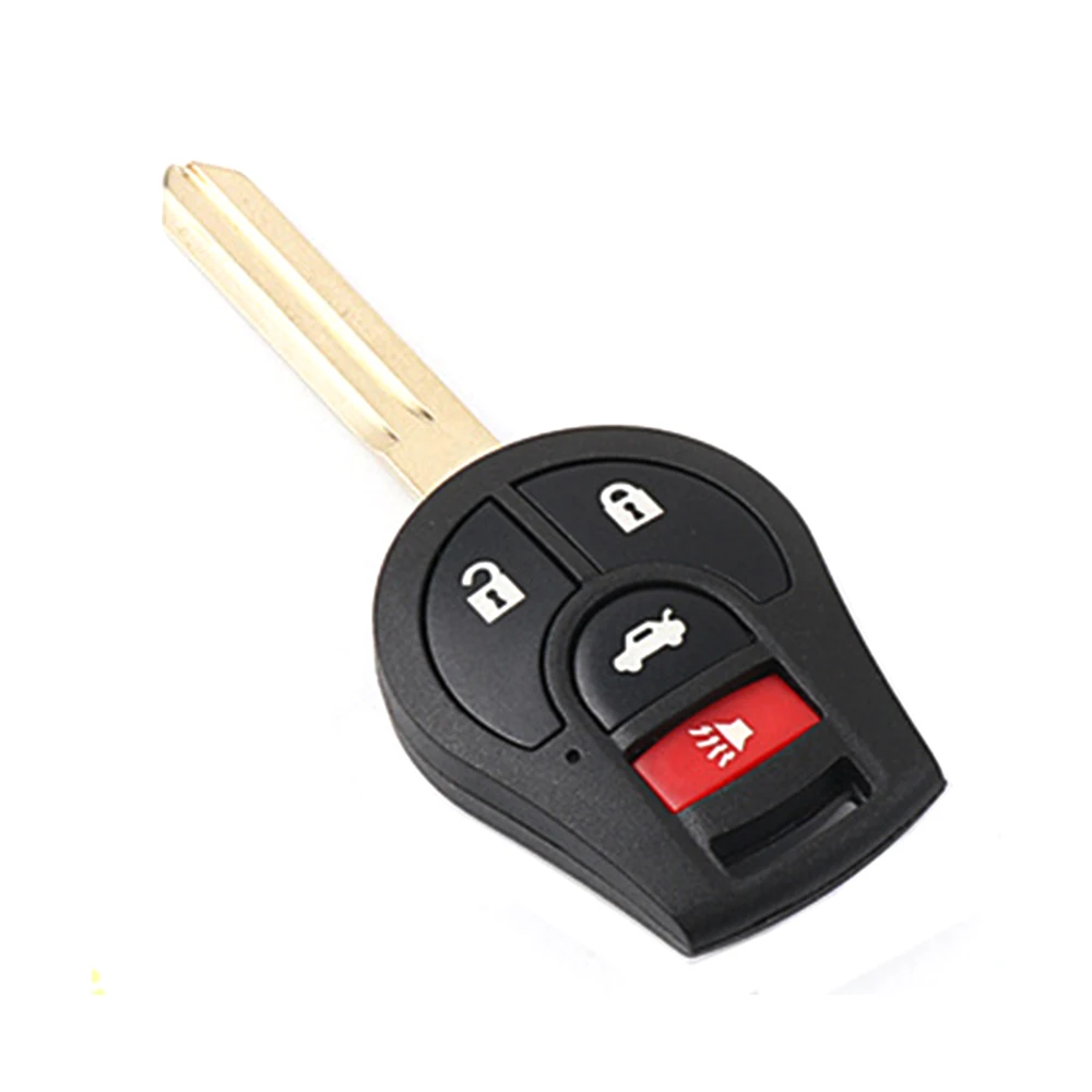 JEAZEA 4 кнопки Uncut Пустой клинок дистанционного ключа оболочки чехол Fob Крышка для Nissan Sentra 2013