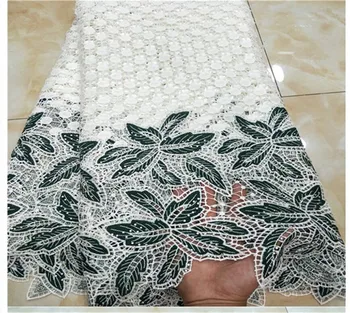 

White New Design African Lace Fabric Guipure Lace French Net Laces Fabric With Stones High Quality African Swiss Voile Lace
