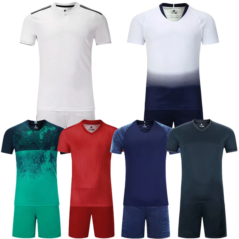 Kids   short sleeve soccer jersey youth v neck football jersey boys  soccer uniforms Survetement Futbol kits customize any logo