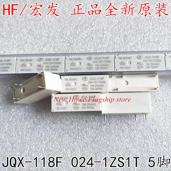 

2pcs/lot New and original JQX-118F 024-1ZS1T (555) 5PIN 24V 10A 24VDC