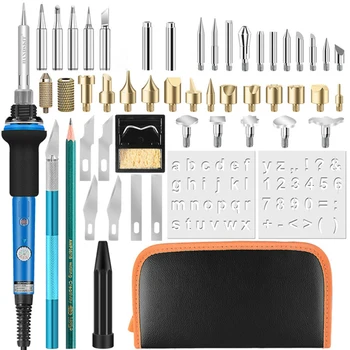 

40Pcs 110V 220V 60W Adjutable Electric Soldering Iron Wood Burning Pen Set Woodburning Solder Pen Digital Soldering Iron Kit