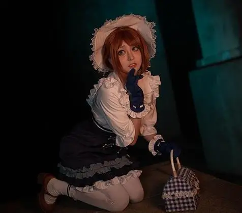 

Identity V Gardener Emma Woods 5 in 1 top+dress+hat+gloves+socks without case cosplay anime Cartoon lolita girls dress cosplay