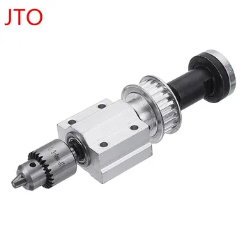 

Unpowered DIY Woodworking Cutting Grinding Spindle Trimming Belt B10/JTO Drill Chuck Set Small Lathe Accessories for Table Saw
