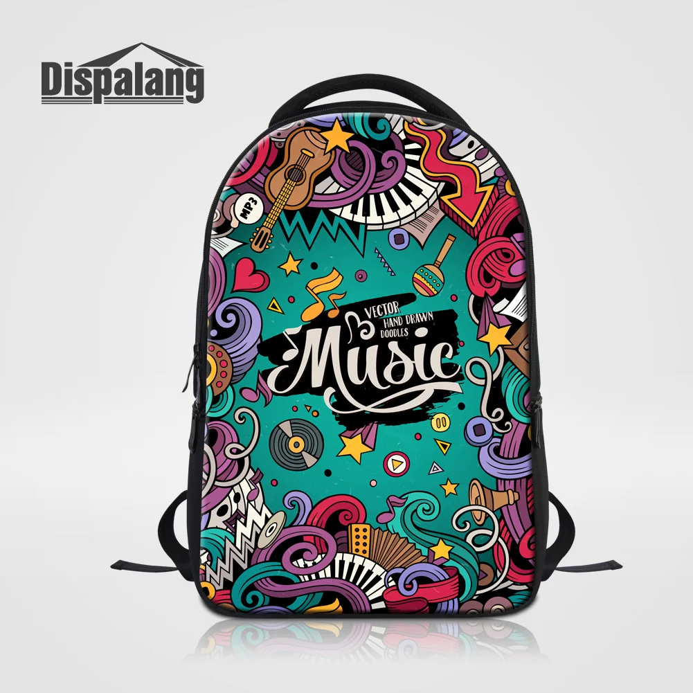 

Dispalang Fashion Backpack Women Mochila Feminina Masculina Girls Large Travel Knapsack Musical Note Printing Laptop Bags Retail