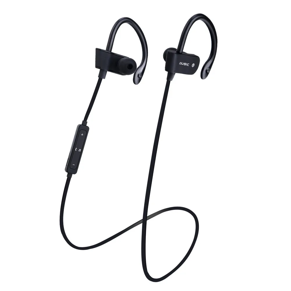 

GIEFTU Bluetooth 4.1 Wireless Headset Stereo Music Bluetooth Earphone Ear Hook Waterproof Sport Headphone for Running Fitness