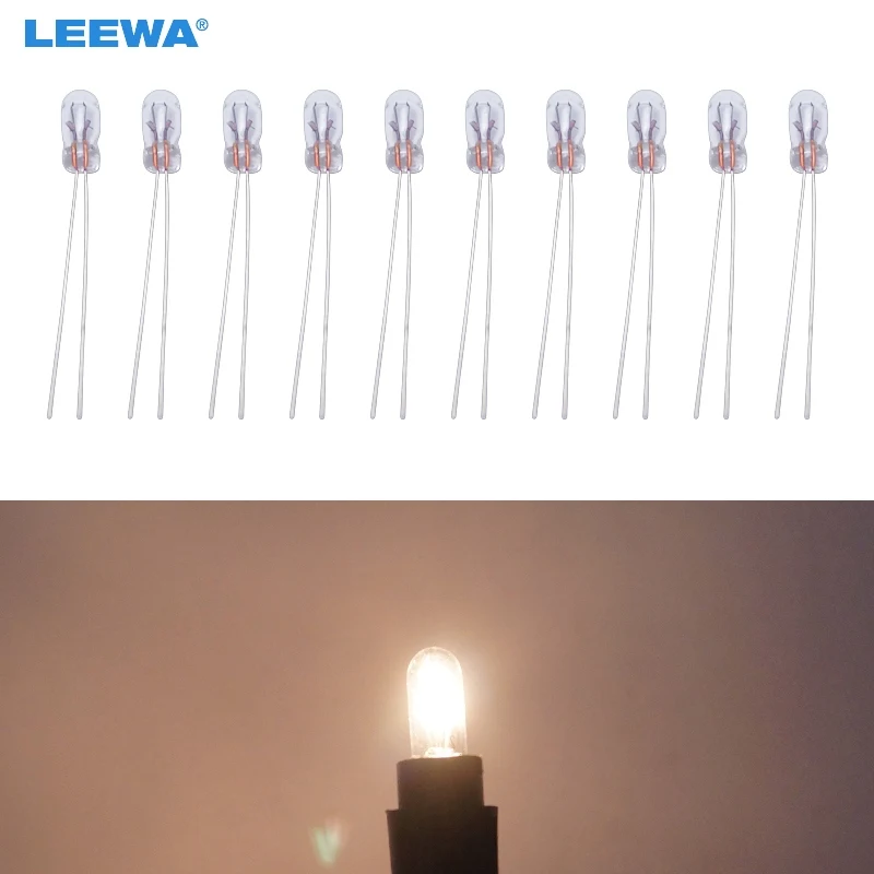 LEEWA 10 pcs Auto T3 12 V Halogeenlamp Halogeenlamp Vervanging Dashboard Lamp Licht Warm Wit # CA2687 AliExpress Auto´s & Motoren