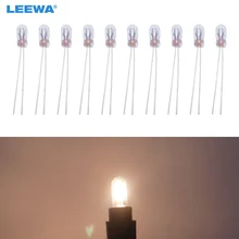 Leewa lâmpada de halogênio para substituição, lâmpada de halogênio externa t3 12v 30ma, 10 peças, para painel, branco quente ca2687