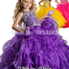 Платья с цветочным узором для девочек на свадьбу, год, Рождественская отделка бисером, платье для причастия для девочек