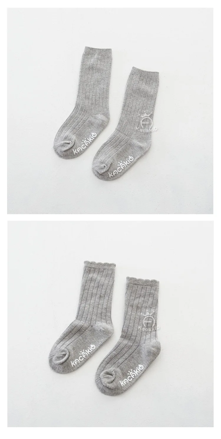 Kacakid 5 пар/компл. носки дети теплый милый, для новорожденных девочек, хлопковые носки на осень и зиму для малышей гольфы для маленьких детей