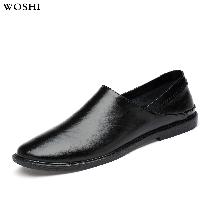 

Mans Moccasins Genuine Leather shoes breathable Summer Men's Leather Shoe Slip on Soft Casual Loafers flats Male Boat Shoes L5