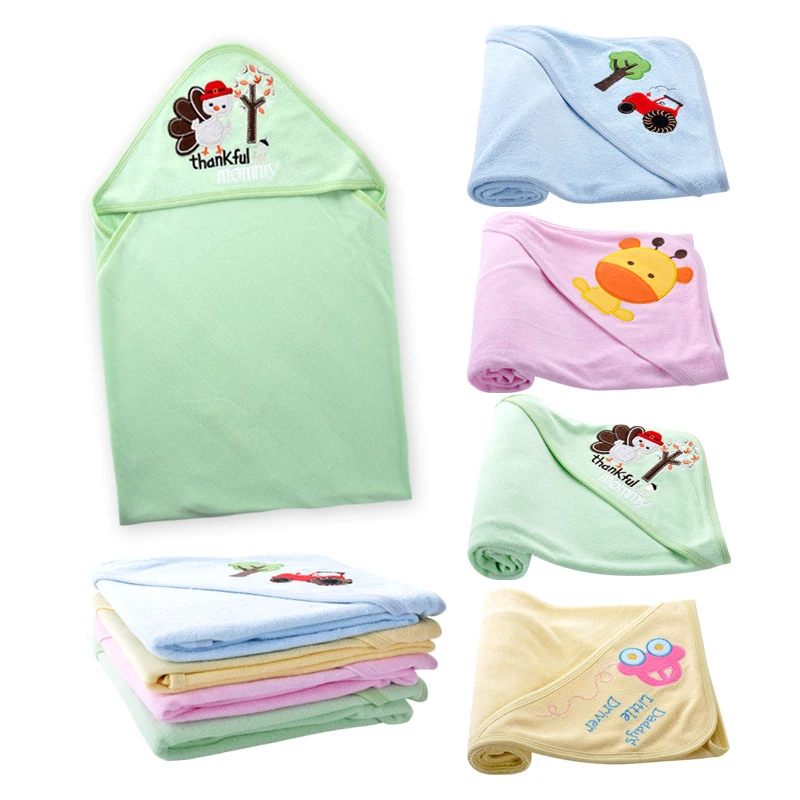 Baby Swaddles 100 Cotton Newborn Baby Blanket 76*76cm Spring Autumn