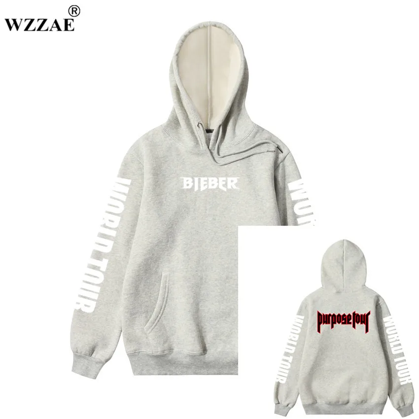 Justin Bieber Purpose Tour Hoodies 2018 Men's Hoodie and Sweatshirt Hip Hop Hoodie for Men's Clothing Justin Bieber Purpose