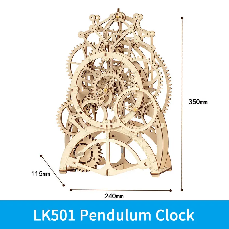 LK501 ROKR DIY 3D деревянная головоломка механический привод модели игрушек сборная Модель Строительный набор игрушки подарок для детей взрослых подростков - Цвет: LK501