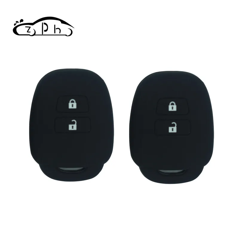 Для Toyota Aqua Ractis Vitz RAV4 HiAce Land Cruiser силиконовый ФОБ оболочка Обложка держатель 2