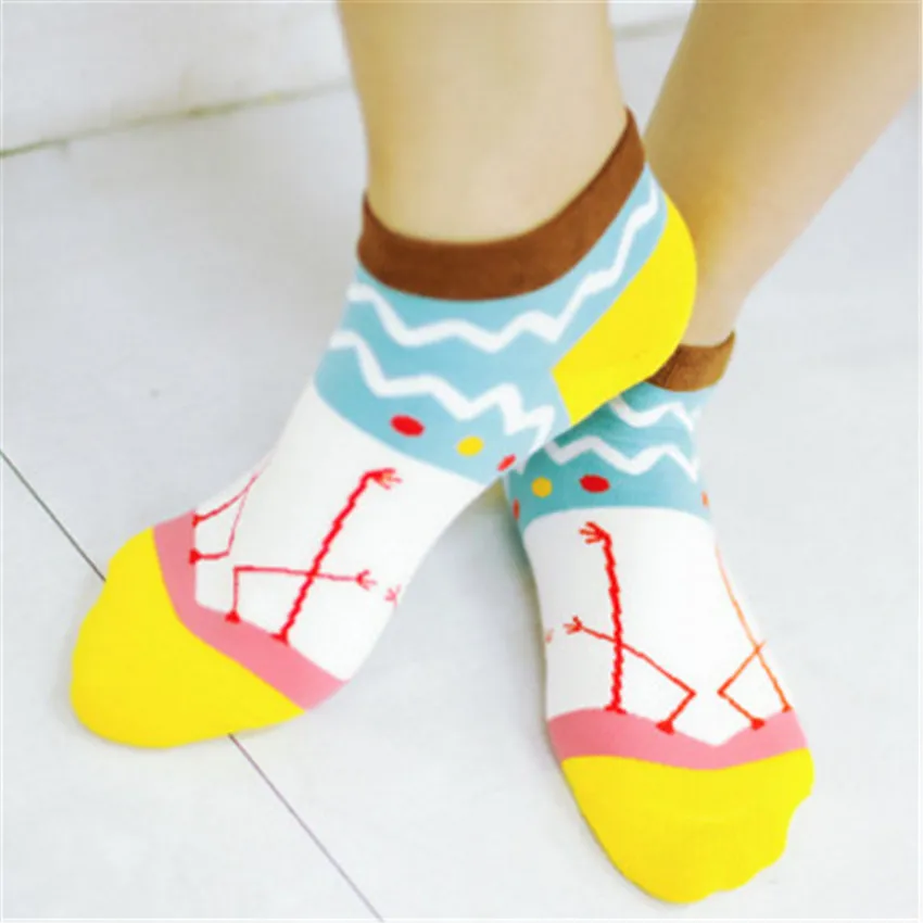 

Harajuku Flamingo Fashion Funny Soft Animal Flamingo Cotton Socks Comfortable Kawaii Cut Girl Falmingo Socken Calcetines 2018