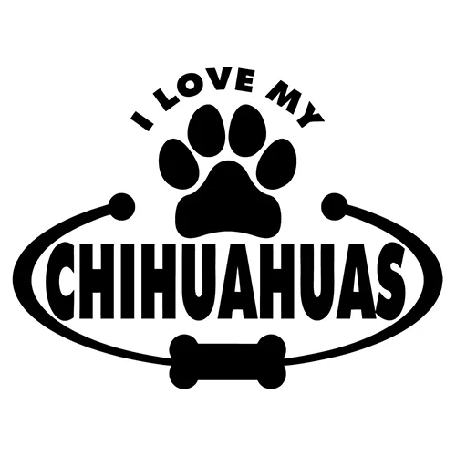 Download I Love My Chihuahuas Paw Bone Text Vinyl Car Decal Rearview Mirror Decor Art Stickers Waterproof Bumper Car Decals L117 Buy At The Price Of 1 20 In Aliexpress Com Imall Com