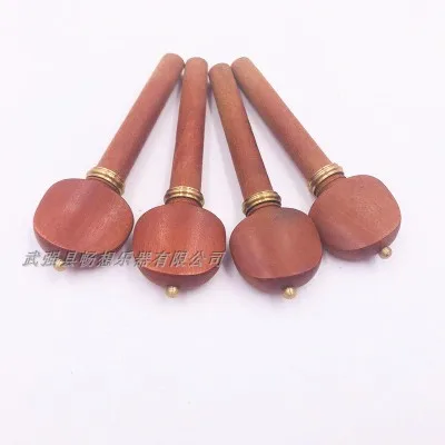 4 шт/один набор из натурального jujube 4/4 скрипки колышки красивый белый круг
