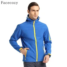 Facecozy Мужская Осенняя флисовая куртка для походов быстросохнущая дышащая ветрозащитная куртка с капюшоном для рыбалки