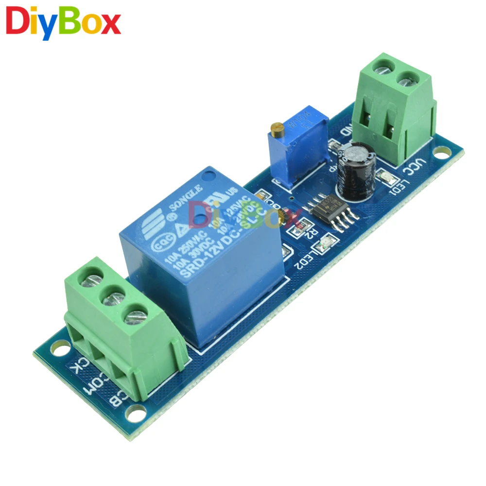 

DC 12V Delay Relay Shield NE555 Timer Switch Adjustable Module 0~10S