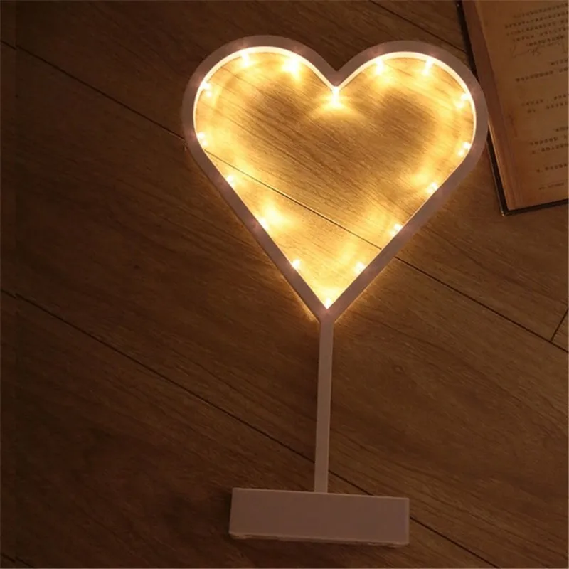 Romantic 3D Battery Table Lamp Christmas Tree Star Heart LED Decorative Night Light Party New Year Decor Birthday Christmas Gift