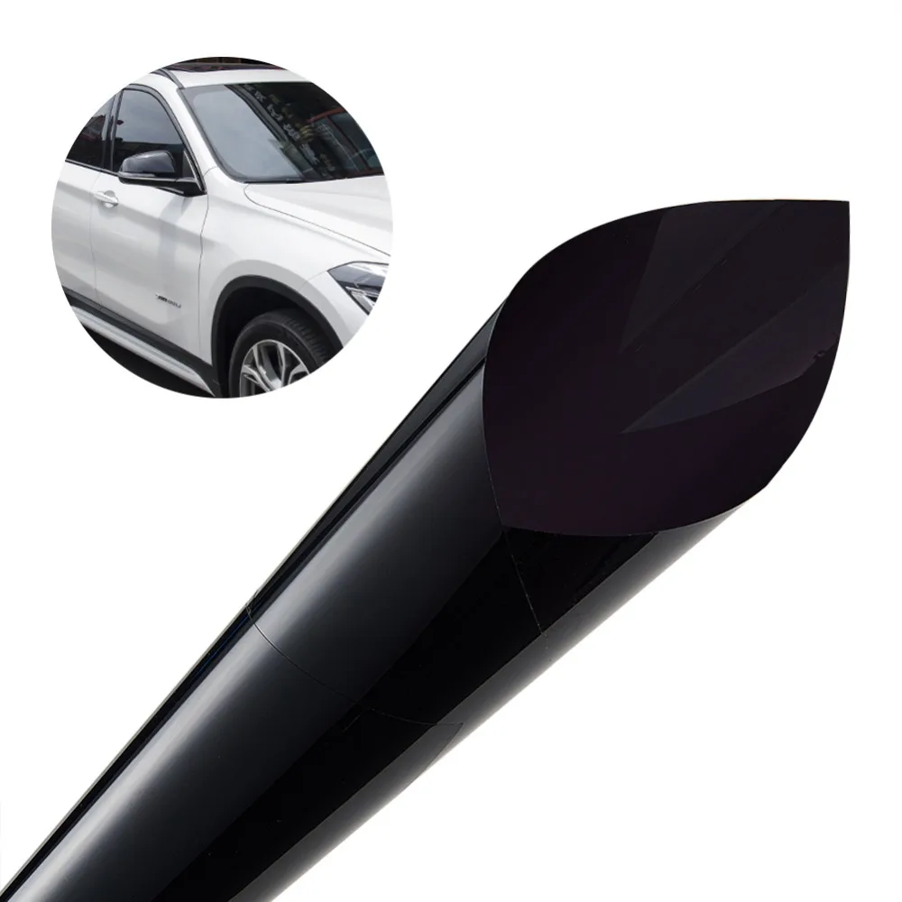 Пленка для тонировки окна автомобиля Темно-Черная 0,5*3 м теплоизоляционная мембрана солнечные пленки автомобильные наклейки
