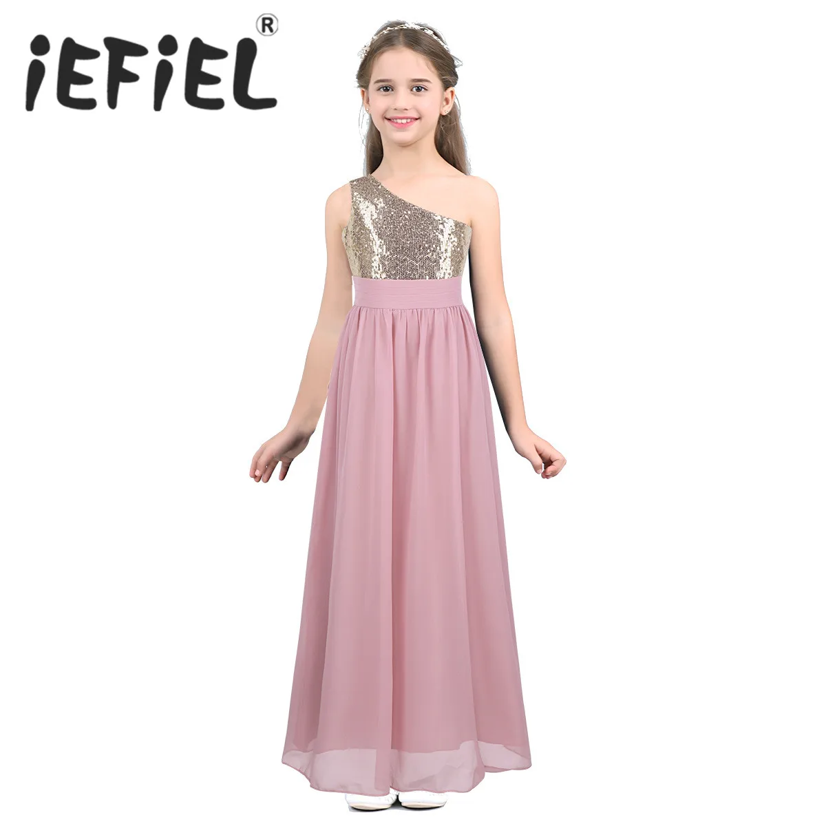 Платье с цветочным узором для девочек летнее шифоновое платье принцессы для конкурса красоты для девочек на свадьбу, день рождения, торжественное платье