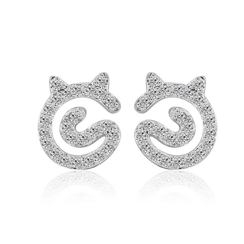 Оптовая продажа Fine Jewelry Мода 925 стерлингового серебра серьги стержня для Для