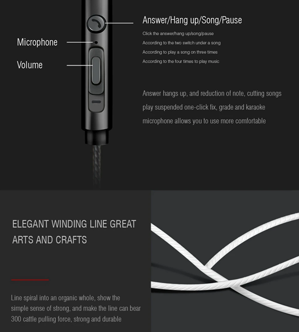 Icoque Wired In-Ear Earphone with Mic Hifi Music Stereo Headphones for iPhone Samsung Xiaomi PC MP3 Sport Earphone 3.5mm Headset (11)
