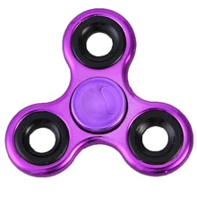 Hand Spinner Tri Fidget Spinner Finger Spinning Top Plating EDC Handspinner Toys For Kids Steel Ball