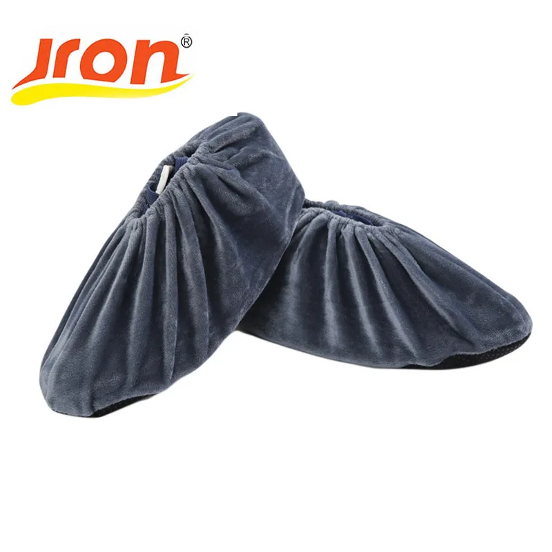 10 Pairs Reusable Indoor Dust Proof Shoes Cover Solid Color Outdoor Rain Overshoes Fabric