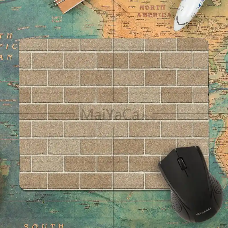Maiyaca Hot Sales Brick Wall Texture Customized Mousepads Computer Laptop Anime Mouse Mat Size 25x29cm 18x22cm Rubber Mousemats Aliexpress