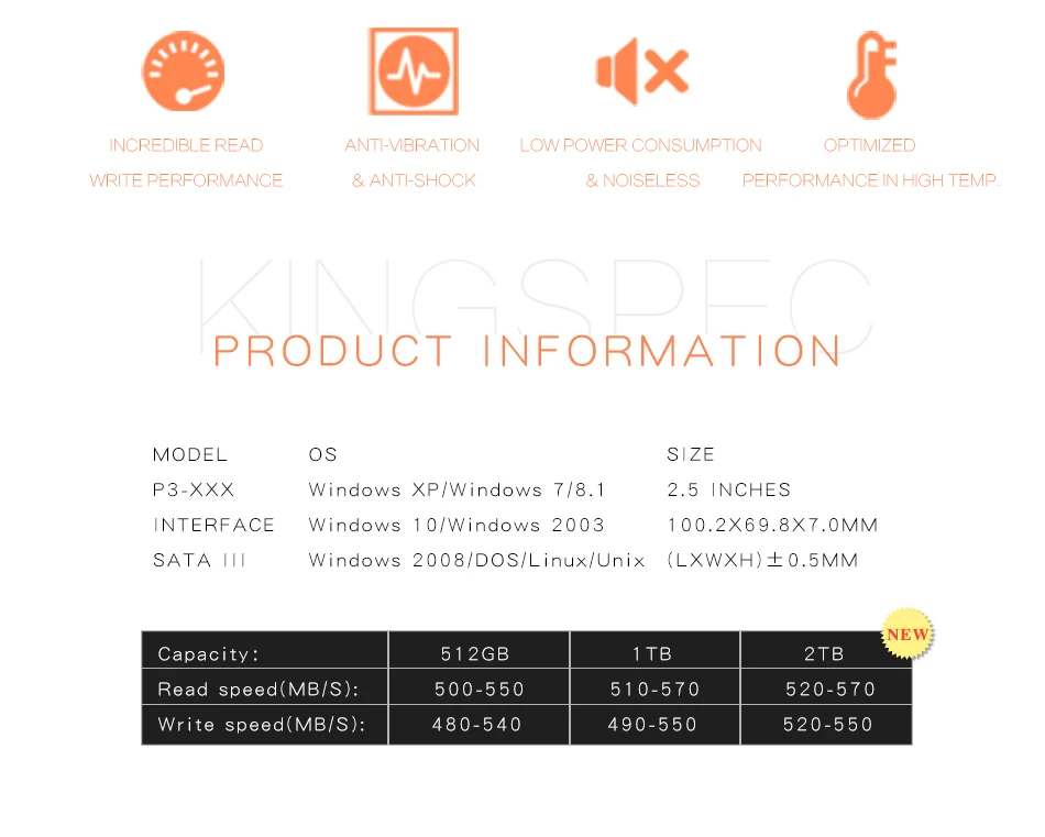 KingSpec HDD HD 2,5 SSD 1 ТБ 500GB 512GB 2 ТБ 1 ТБ Sata HDD 2,5 Disco SSD жесткий диск 512 Interno Disk SATA 3