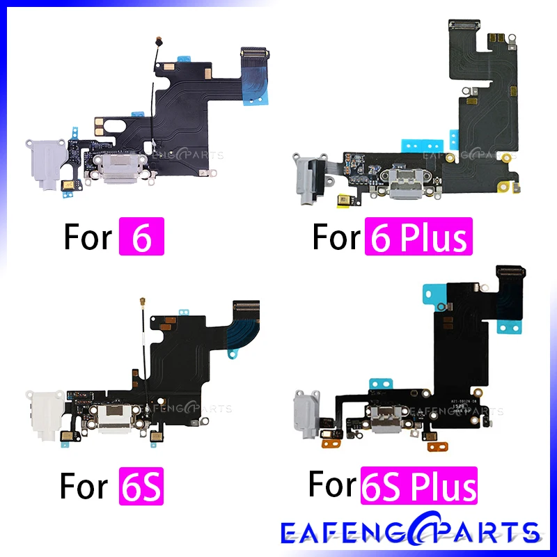 Charging Port Charger Flex For iphone 5 5SE 5C 6S 6S Plus with Board Mic Microphone Flex Cable