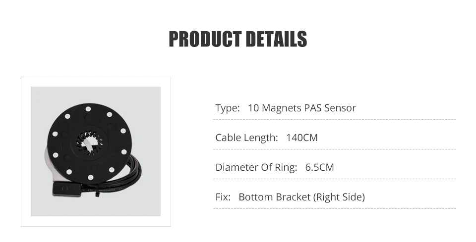 Электрический велосипед с педалью, датчик PAS 10 магнитов, электрический велосипед с педалью, ассистентный датчик, датчик, детали для электровелосипеда
