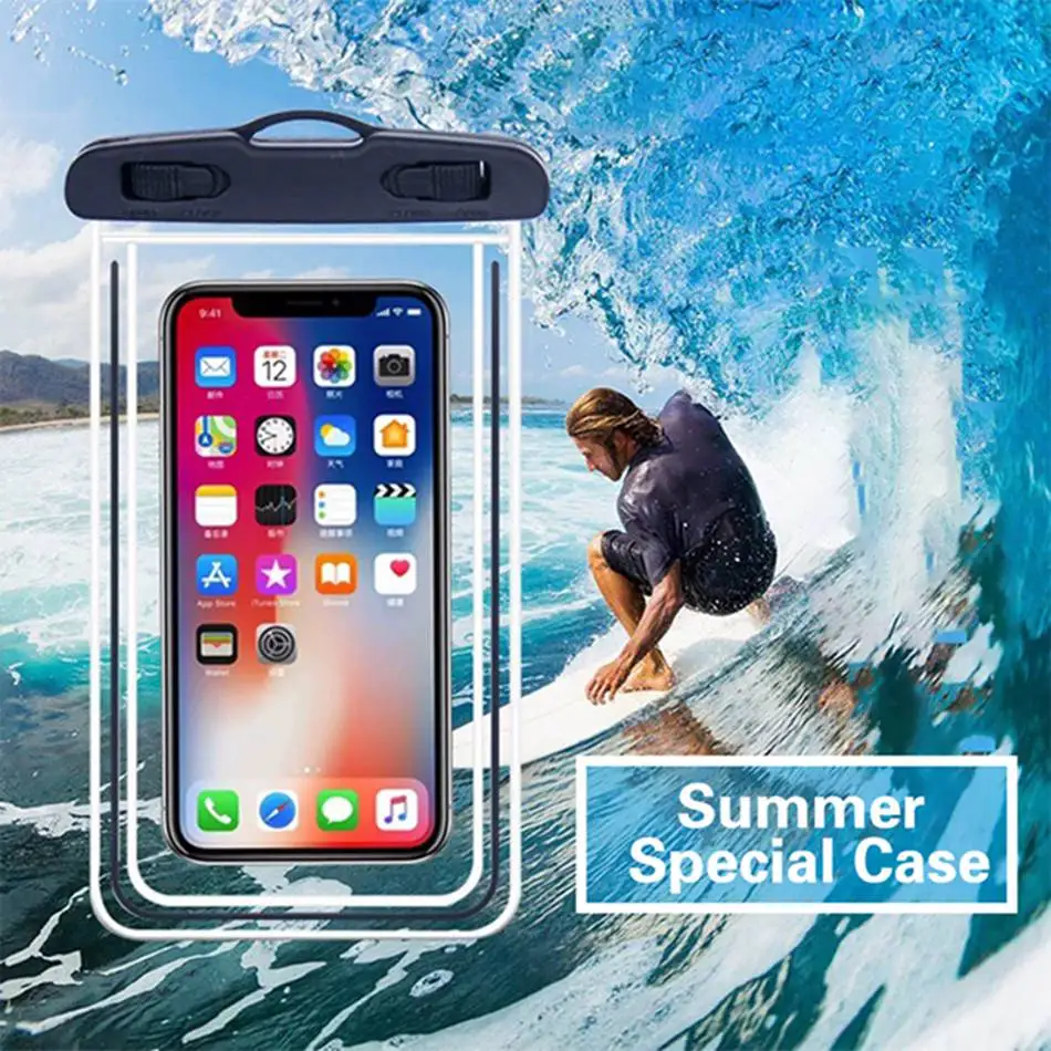 FLoveme водонепроницаемый чехол для телефона сумка для iPhone samsung huawei Xiaomi Универсальный подводный люминесцентный мешочек Чехол 6 дюймов телефон сумка