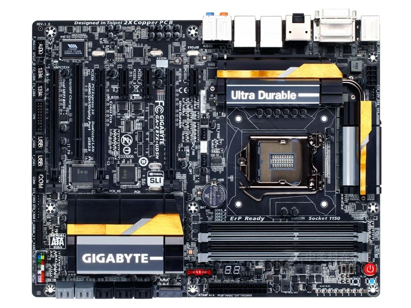 

Gigabyte GA-Z87X-UD5H Desktop Motherboard Z87X-UD5H Z87 LGA 1150 Core i7 i5 i3 DDR3 32G SATA3 USB3.0 DVI HDMI DP ATX